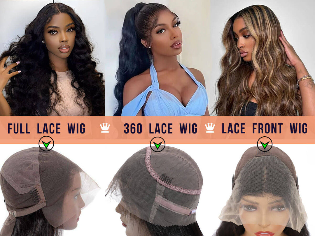 Which is better? Full lace wig, 360 lace wig or lace front wig
