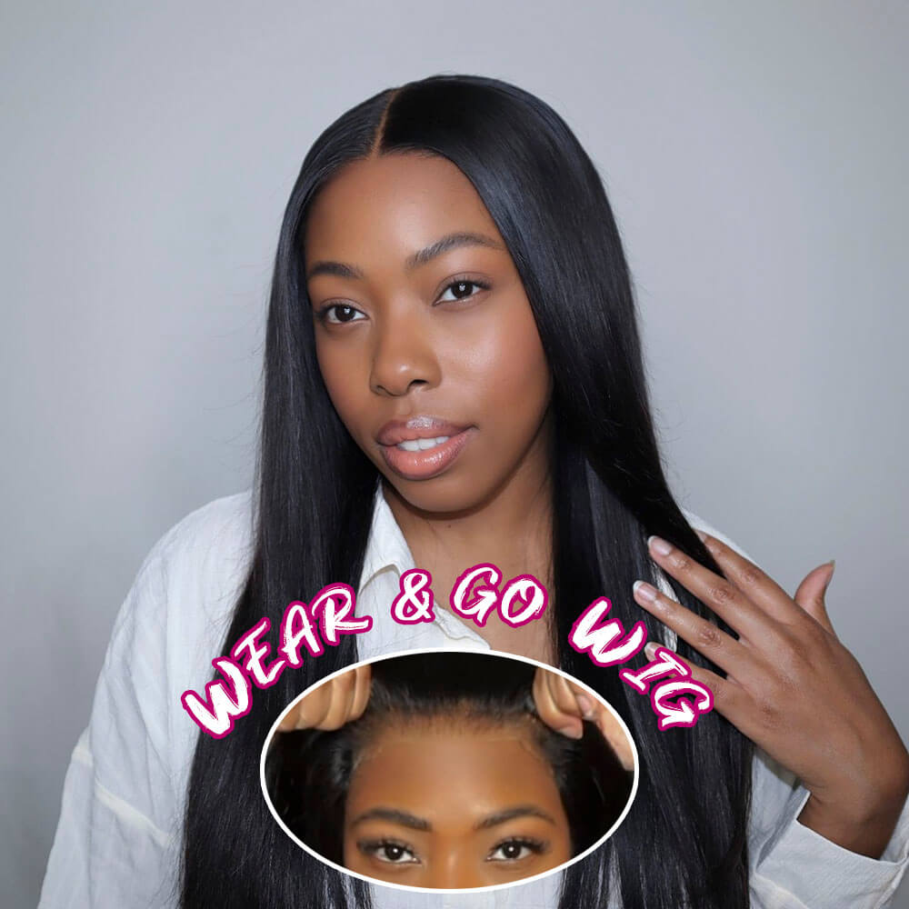 Black Straight Hair Wear and Go Wigs | Glueless HD Lace Wigs  display picture 1