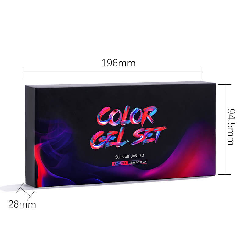 Gel Nail Polish Set 80 Colors, Soak Off UV Color Gel 6 Pcs