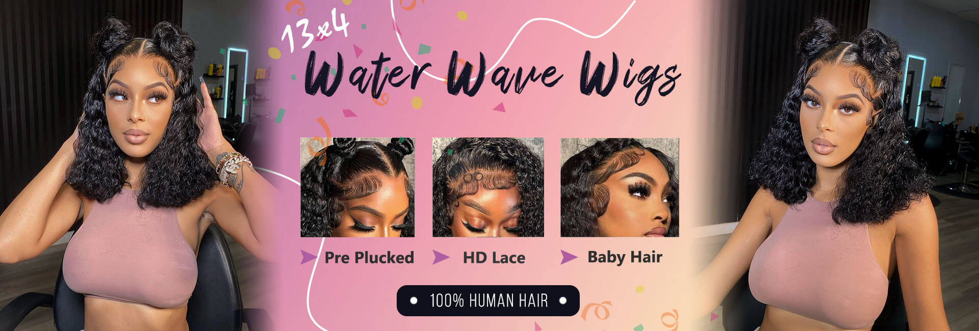 SISDORE HAIR water wave bob wigs human hair