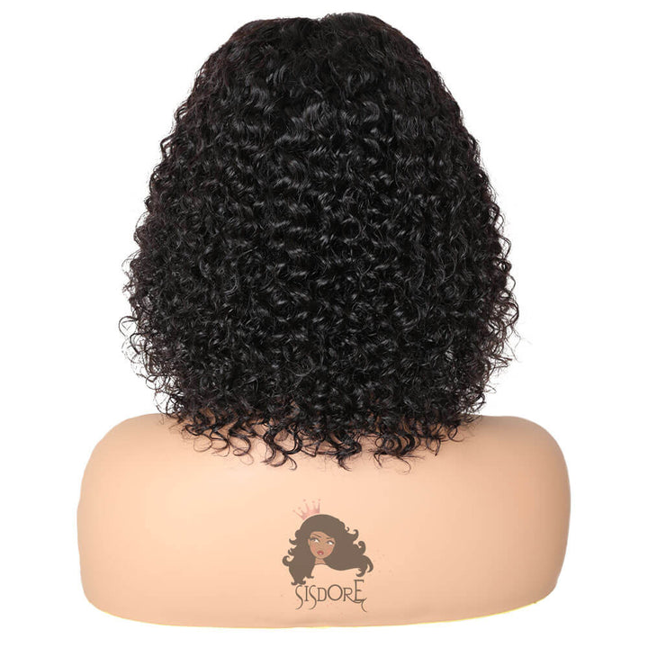 Wear and Go Glueless Bob Wig Pre-cut Lace Deep Wave Hair