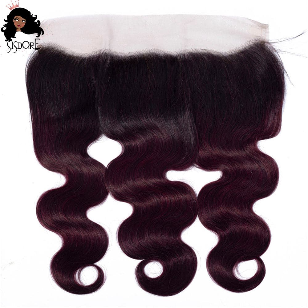 13x4 lace frontal 1b 99j body wave