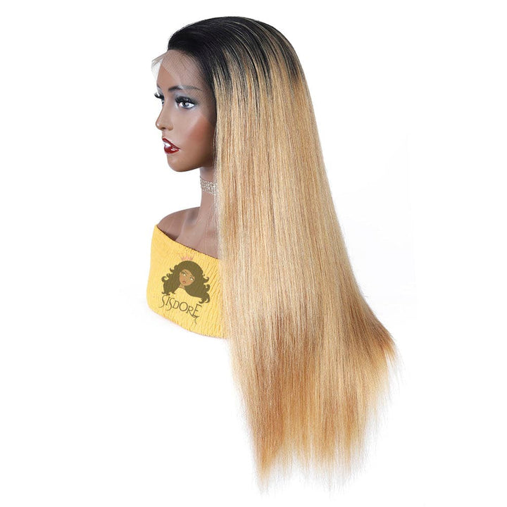 1B/27 Honey Blonde Lace Front Wig Straight Hair