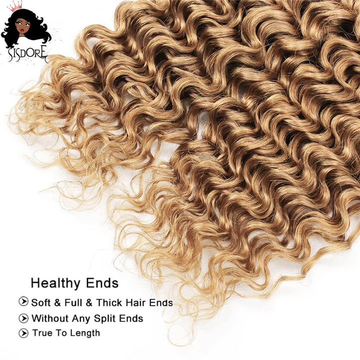 1b 27 deep wave hair weaves
