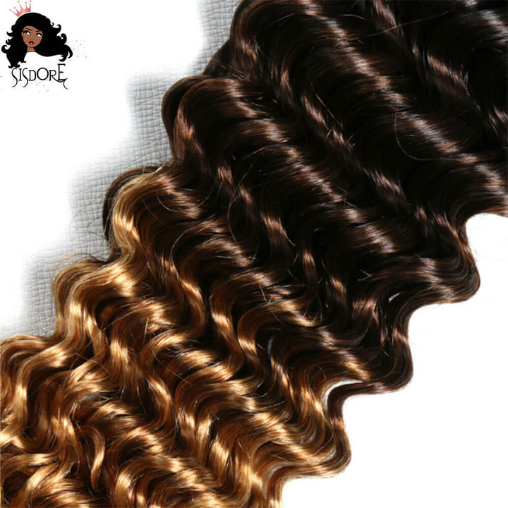 1b 4 27 deep wave hair weave