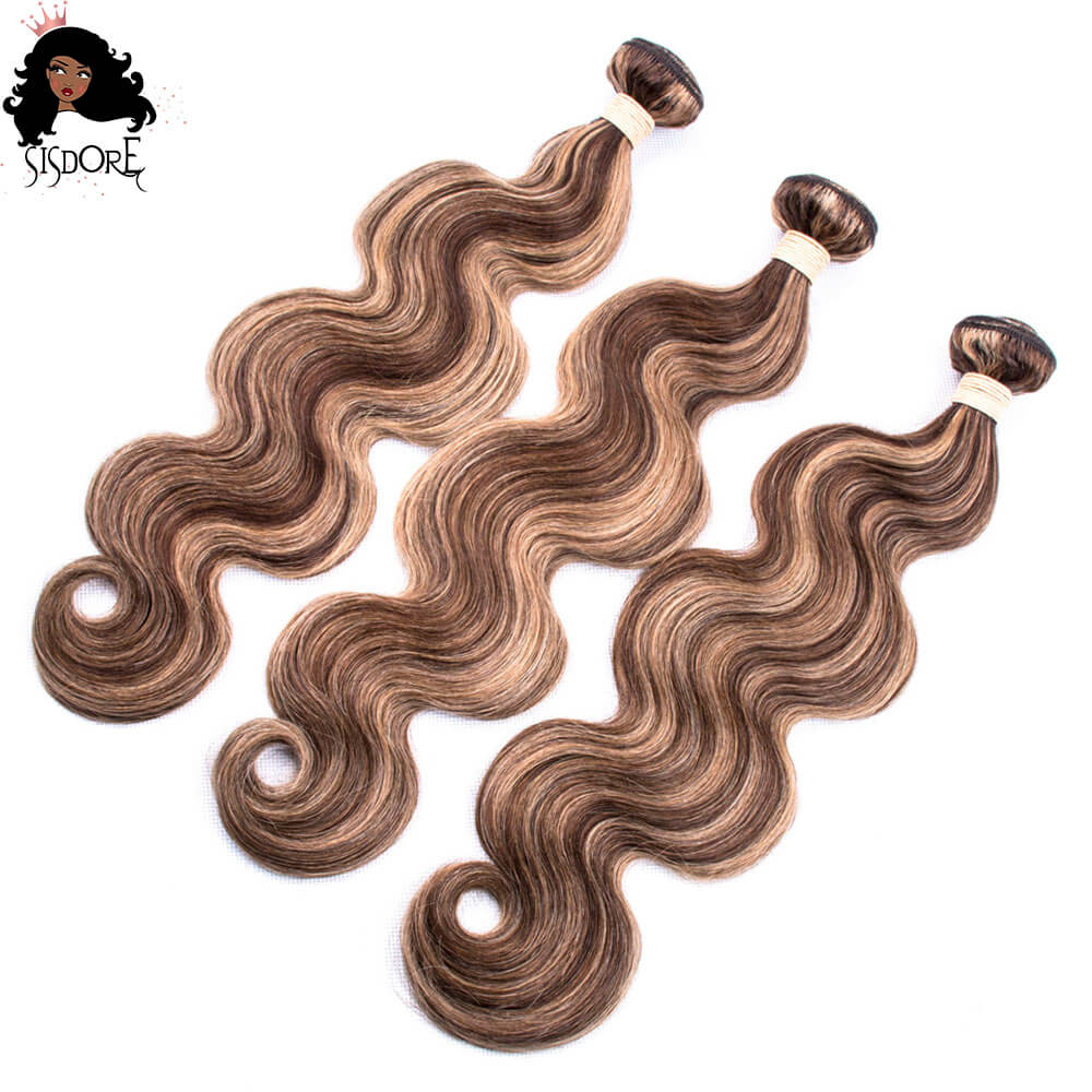 4/27 Highlight Hair Bundles Body Wave