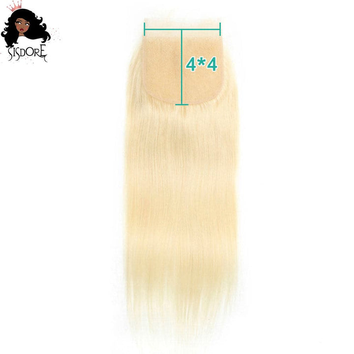 4x4 HD lace closure straight 613 blonde hair
