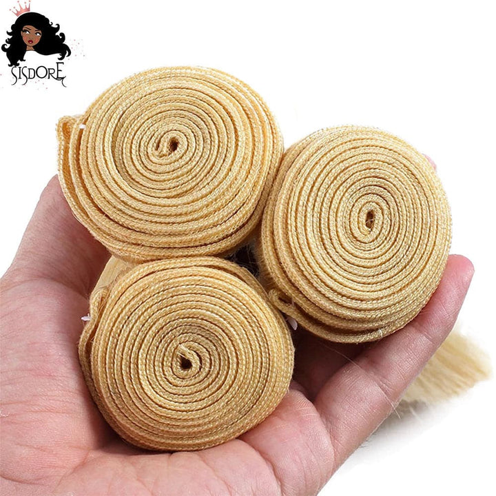 #613 Blonde Straight Hair Bundles