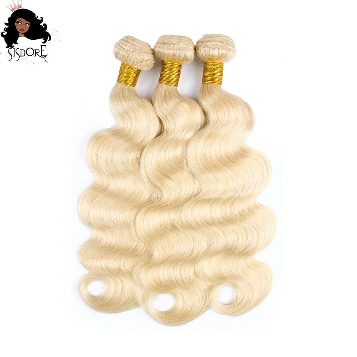 613 blonde body wave bundles