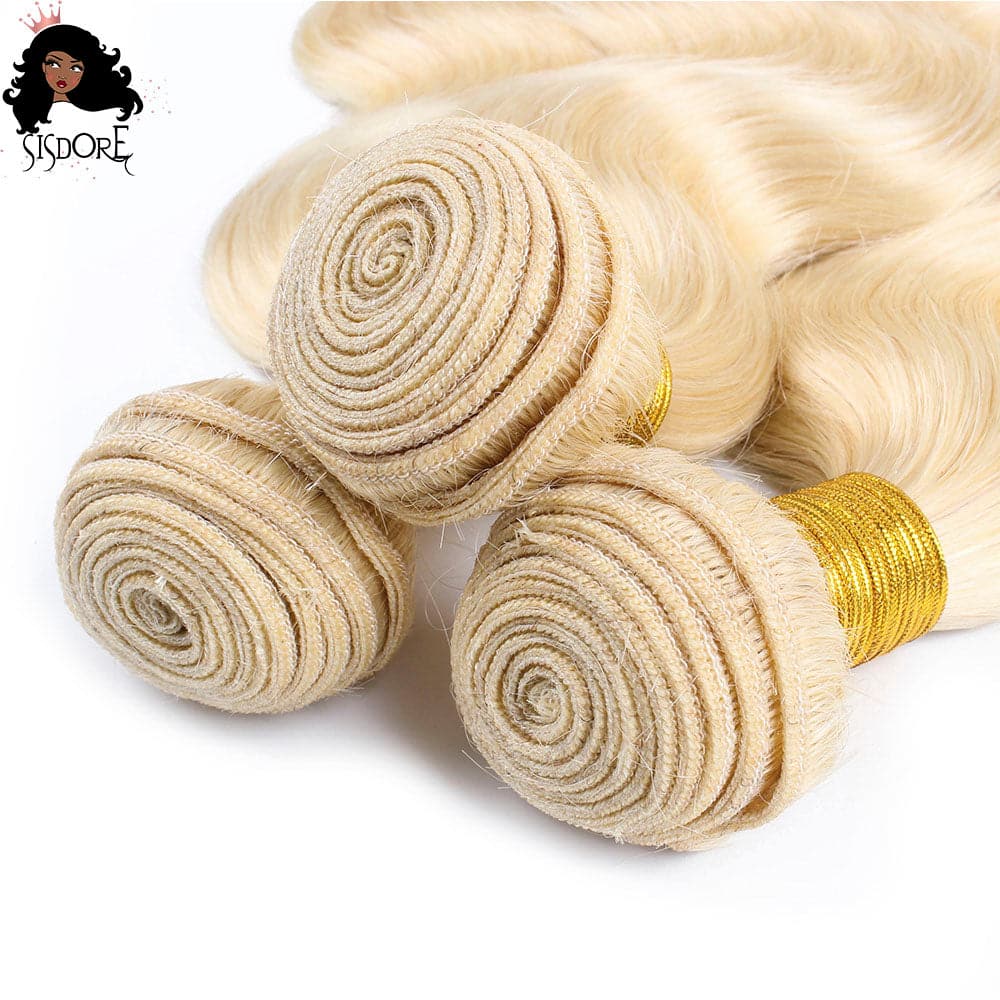 613 blonde hair bundles