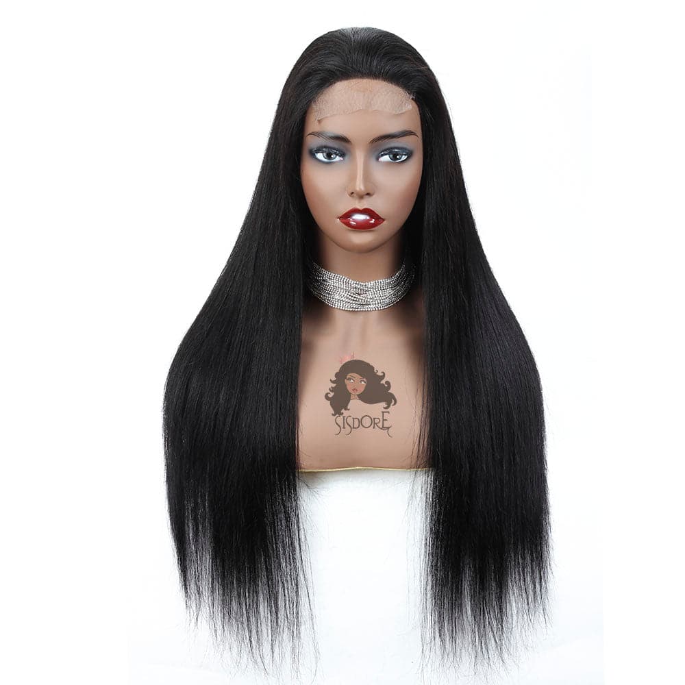 Black Straight Human Hair Wigs