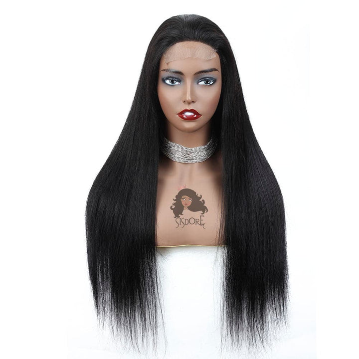 Black Straight Human Hair Wigs
