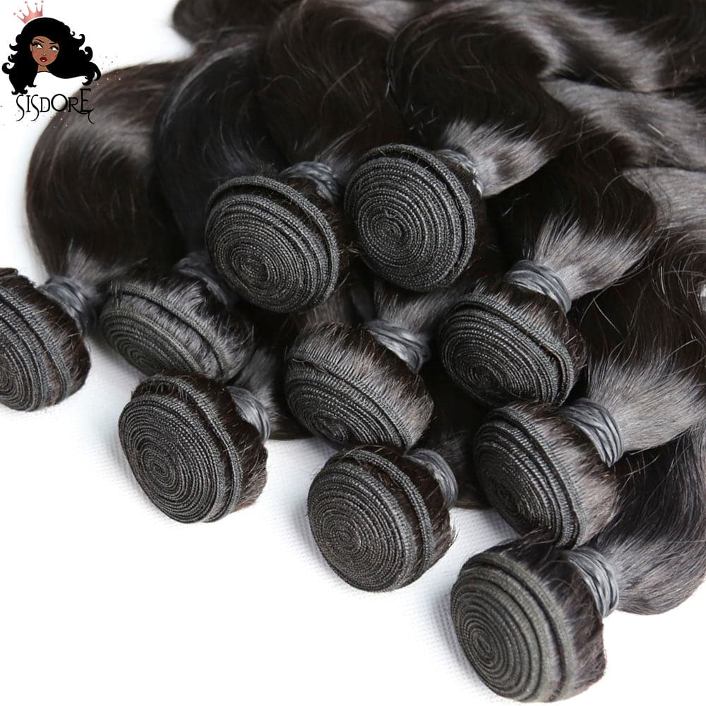 Black body wave hair weaves human hair