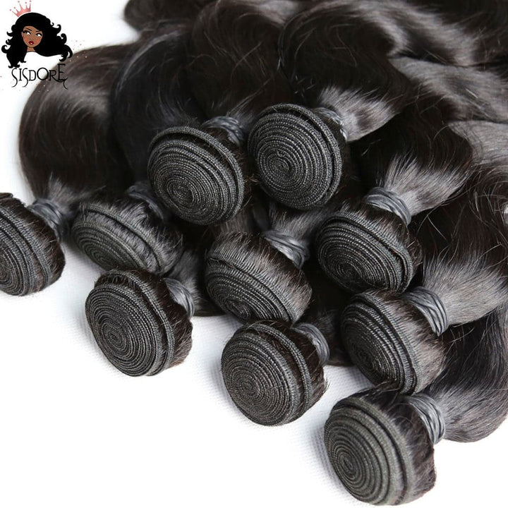 Black body wave hair weaves human hair