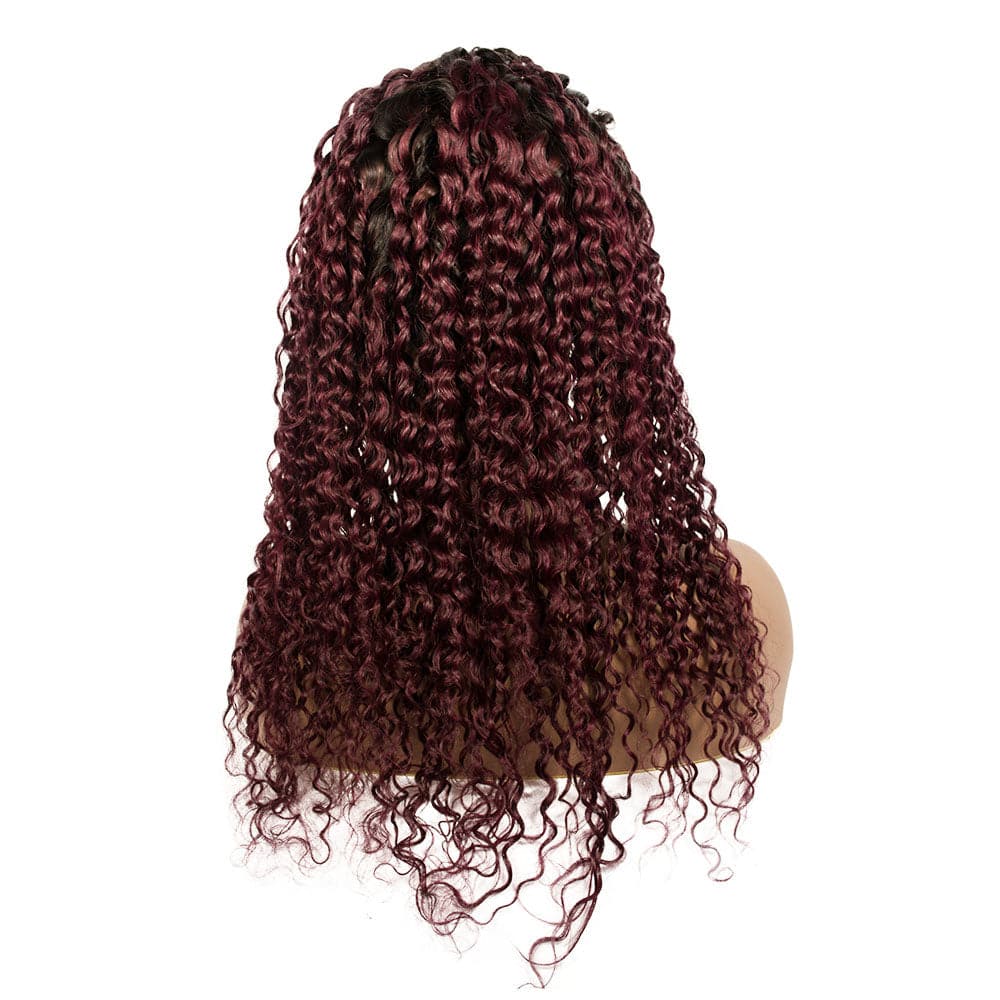 Burgundy Ombre Lace Front Wig