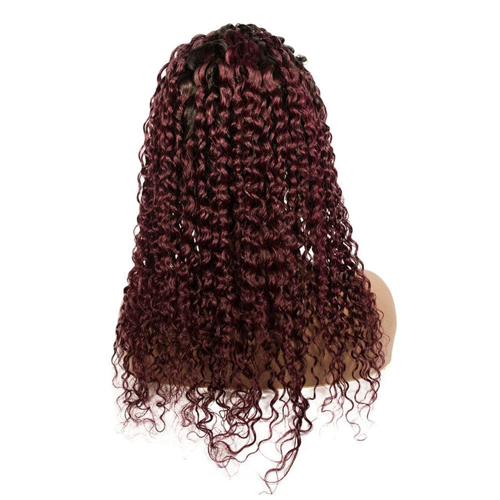 Burgundy Ombre Lace Front Wig