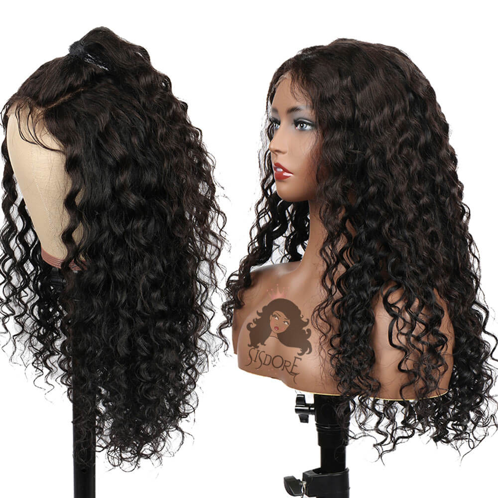 Deep wave closure wig