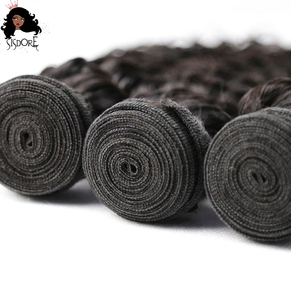 Deep wave bundles Brazilian virgin  hair