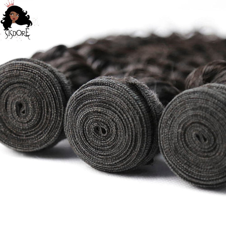 Deep wave bundles Brazilian virgin  hair