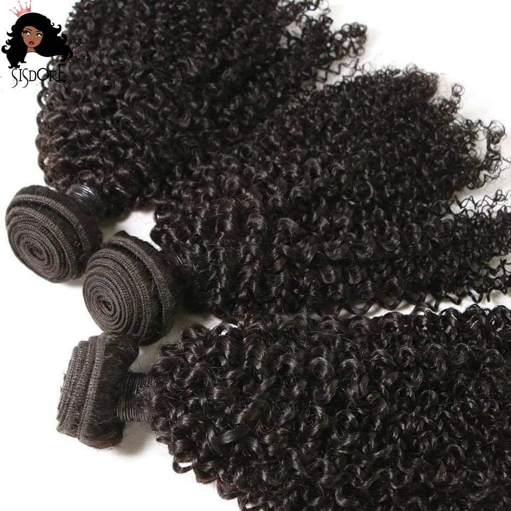 Kinky curly hair bundles for African American women