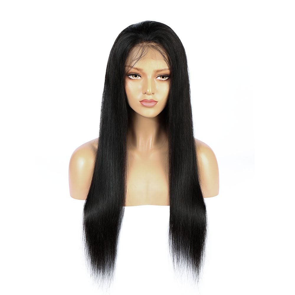 Peruvian Hair Lace Front Wig in Natural Black