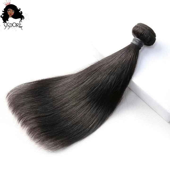 SISDORE 10A Natural Color Straight Brazilian Hair 3 Bundles STB-002