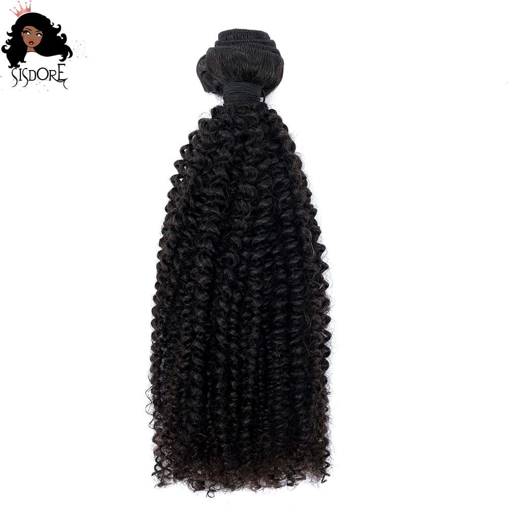Kinky curly weaves, soft and bouncy black curly hair
