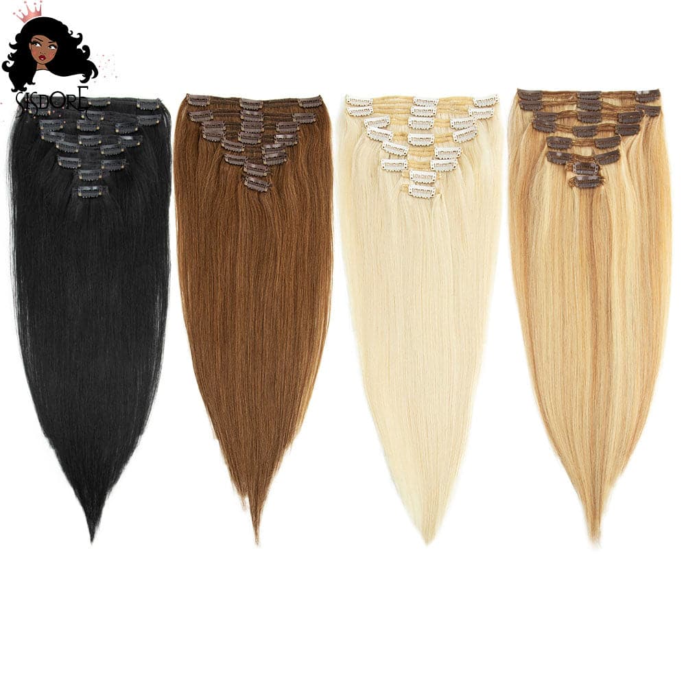 clip in virgin human hair extensions