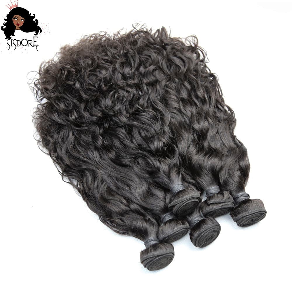 Water wave hair bundles