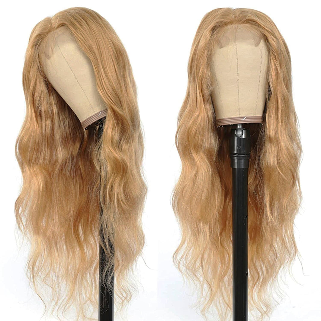 honey blonde body wave wig