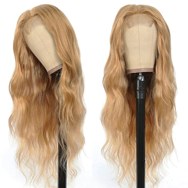 honey blonde body wave wig