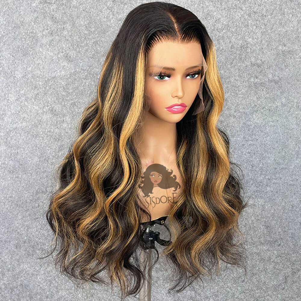 londe Highlight Wig | 1B/27 Colored Lace Front Wig Body Wave