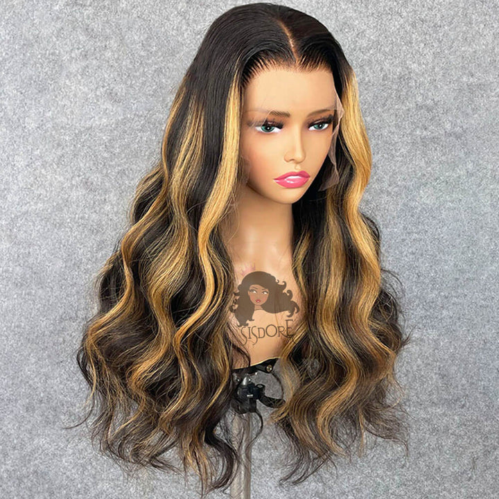 londe Highlight Wig | 1B/27 Colored Lace Front Wig Body Wave