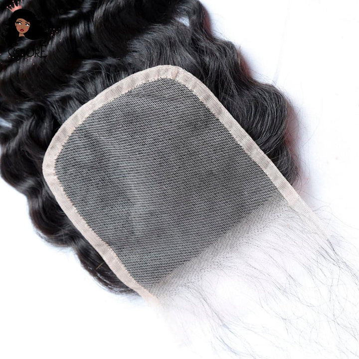 4x4 lace closure deep wave