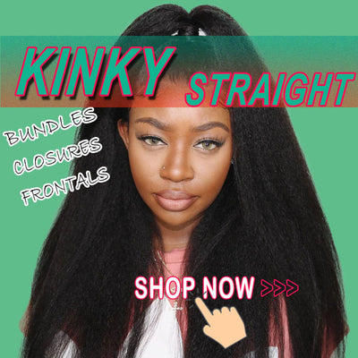 Kinky straight hair