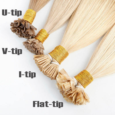 Pre-bonded human hair extensions(I-tip, U-tip, Flat-tip, V-tip Hair)