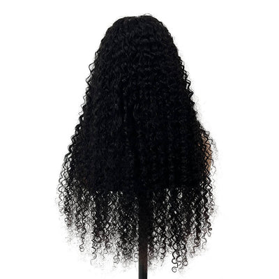 Deep Wave Wear and Go Glueless Wig, Pre Cut Lace Curly Hair Wigs for Beginners