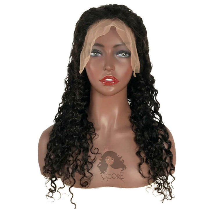 deep wave human hair 13x6 lace front wigs