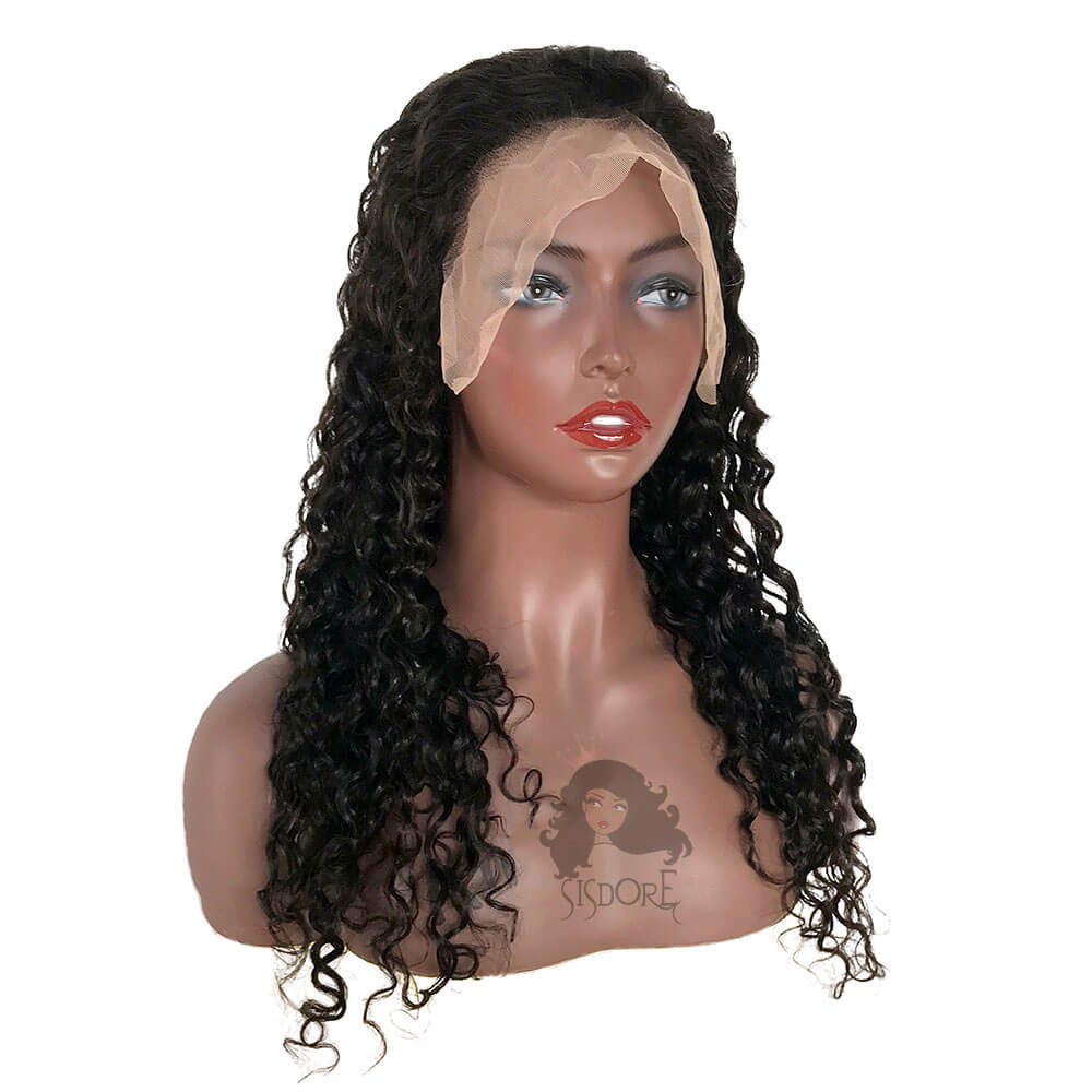 deep wave human hair 13x6 lace front wigs