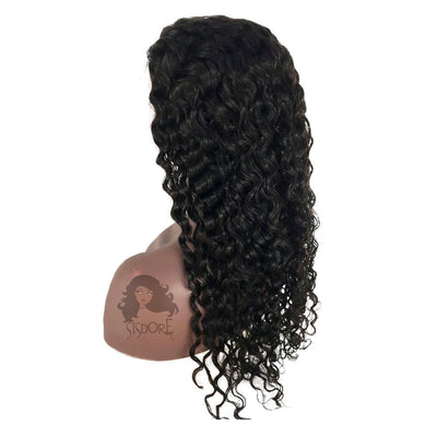 deep wave human hair 13x6 lace front wigs