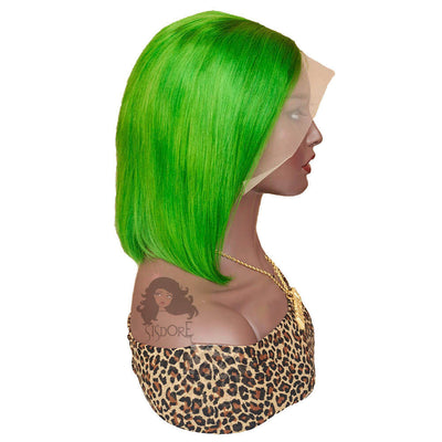Light Green Straight Short Hair Bob Wig