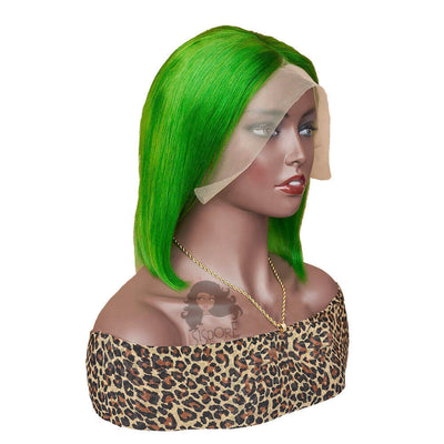 Light Green Straight Short Hair Bob Wig