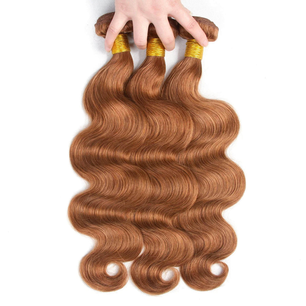 Medium Auburn Hair 3 Bundles Body Wave