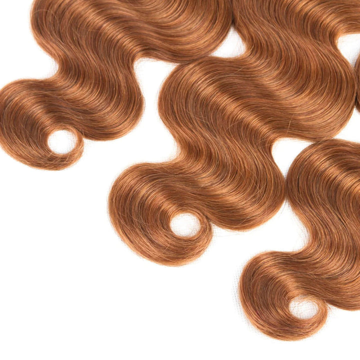 Medium Auburn Hair 3 Bundles Body Wave Hair End