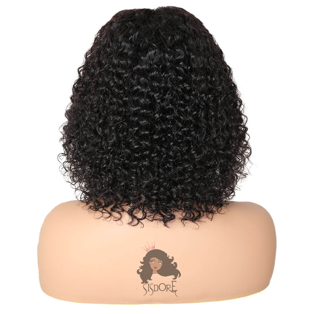 Wear and Go Glueless Bob Wig Pre-cut Lace Deep Wave Hair