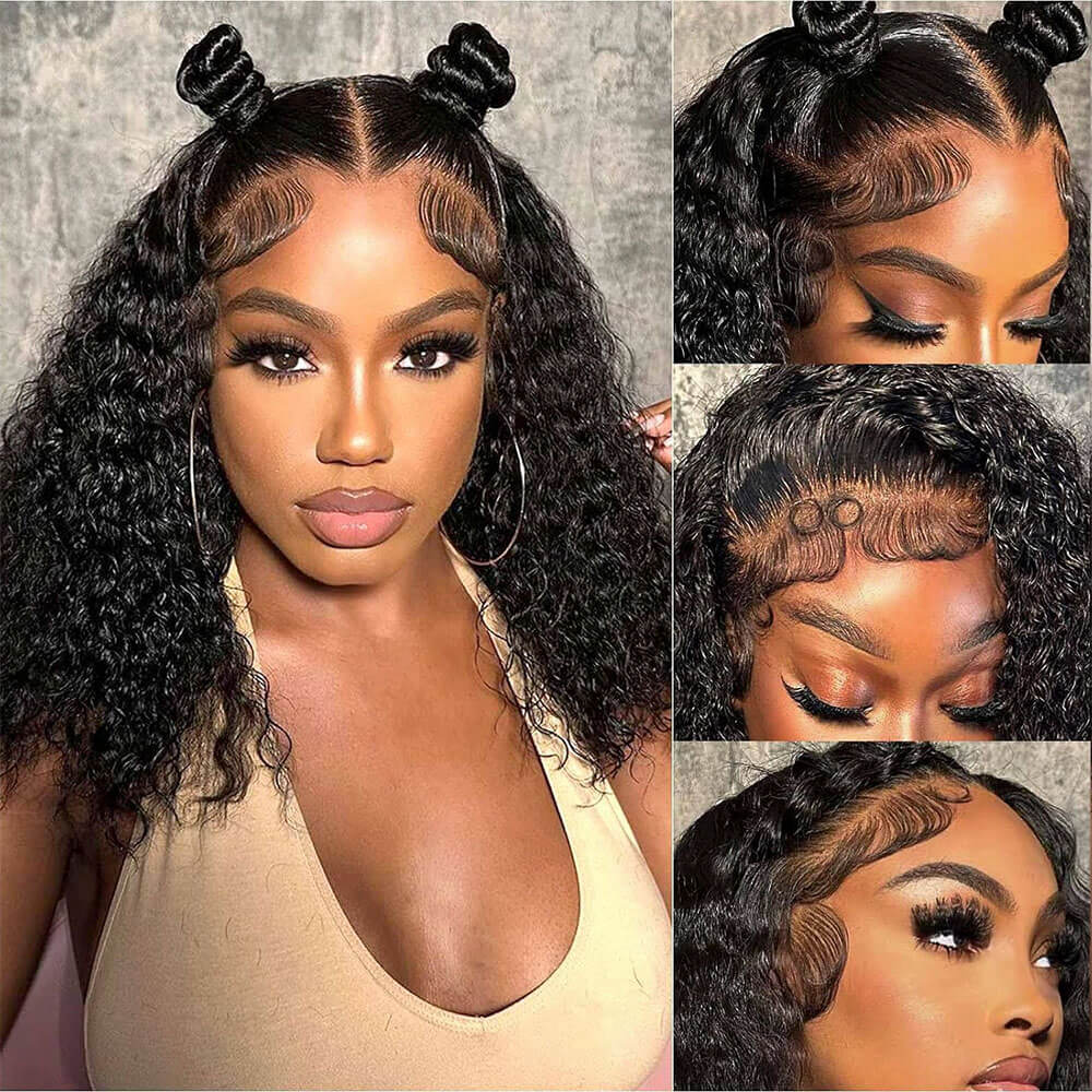 Water Wave Bob Wig, Short Curly Lace Front Wigs | SISDORE®