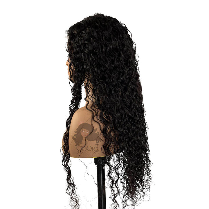 Wet and Wavy Hair Glueless Wig, Water Wave Pre Cut Lace Wear & Go Wigs