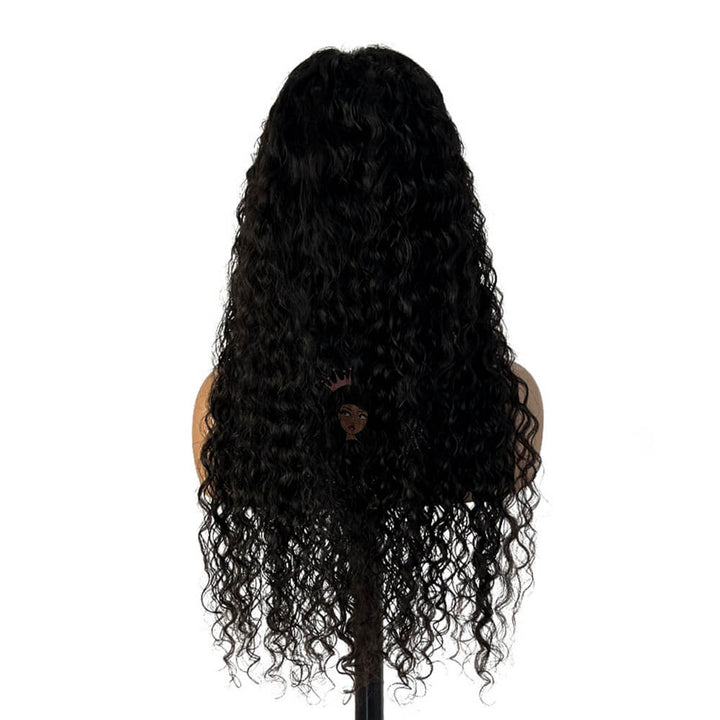 Wet and Wavy Hair Glueless Wig, Water Wave Pre Cut Lace Wear & Go Wigs