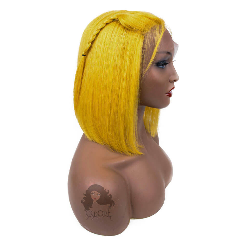 Yellow Hair Bob Wig