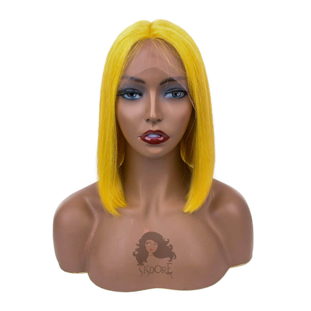 Yellow Hair Bob Wig